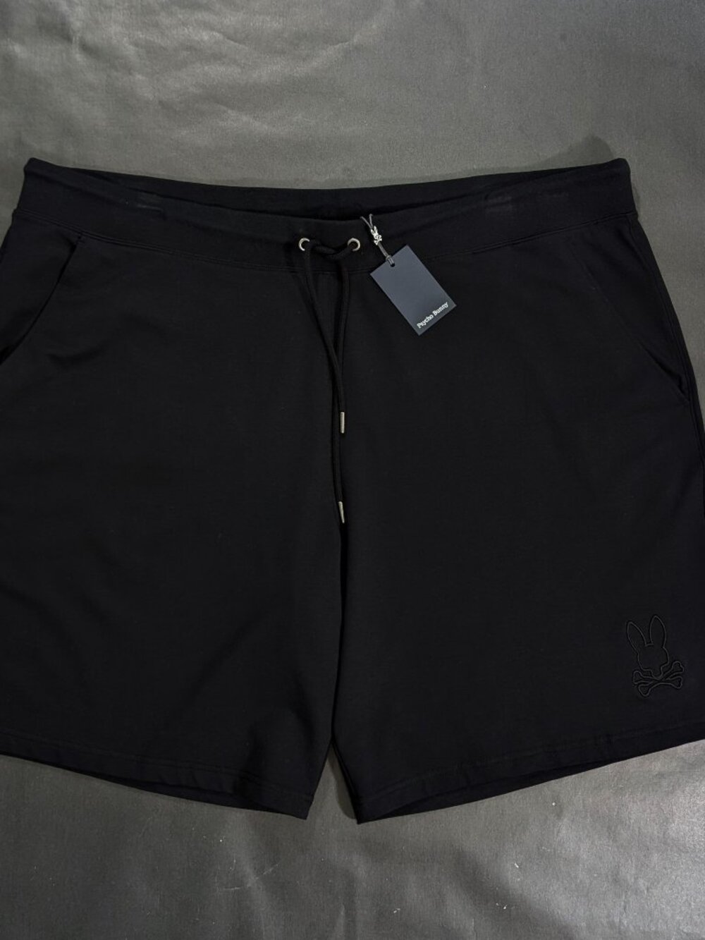 $145 Psycho Bunny Men`s Levanzo Embroidered French Terry Sweat Shorts Size 4XL